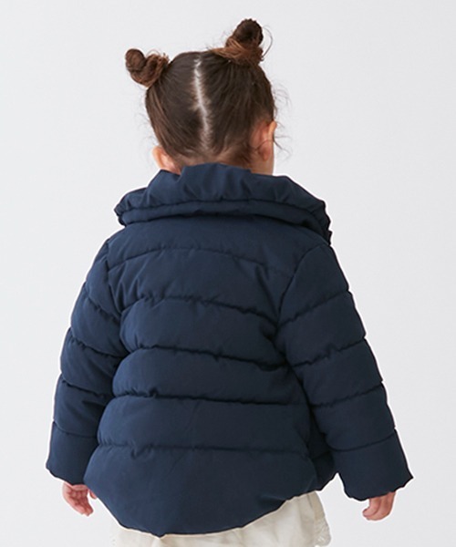 petit main(プティマイン)の「中綿リボンジャケット(ブルゾン・キッズ・モカ/ピンク/ネイビー・110cm/90cm/80cm/120cm/100cm/130cm)」の8枚目の写真