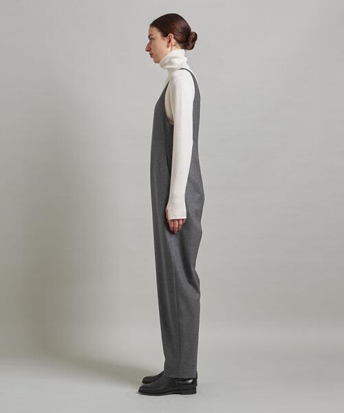 LOEFF（ロエフ）の「＜LOEFF＞フランネル サロペット（サロペット/オーバーオール・レディース・グレー/ブラック・1/0）」の5枚目の写真