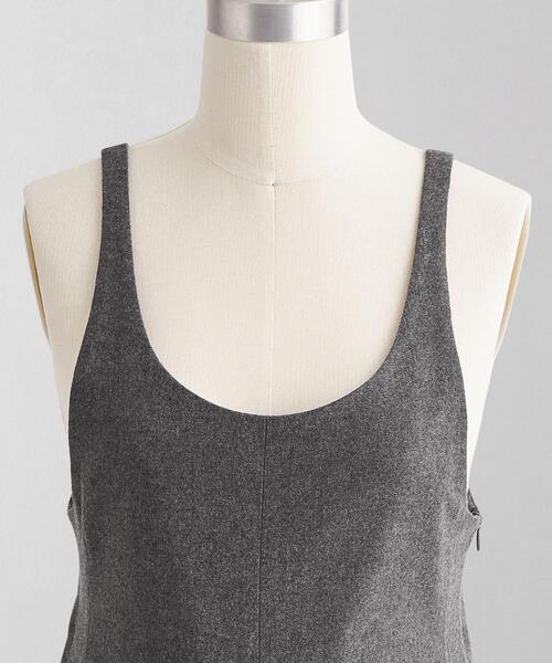 LOEFF（ロエフ）の「＜LOEFF＞フランネル サロペット（サロペット/オーバーオール・レディース・グレー/ブラック・1/0）」の12枚目の写真