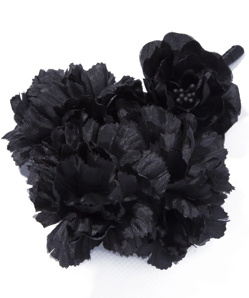 IRIS47（イリスフォーセブン）の「【IRIS 47】carnation corsage CS4（ブローチ/コサージュ・レディース・ブラック・FREE）」の3枚目の写真