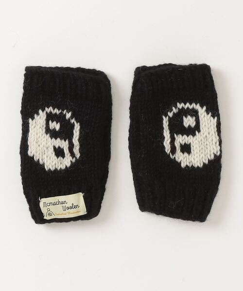 niche.（ニッチ）の「MacMahon Knitting Mills/マクマホンニッティングミルズ  Hand Warmer Yin&Yang（手袋・メンズ・ブラック/ホワイト・F）」の2枚目の写真
