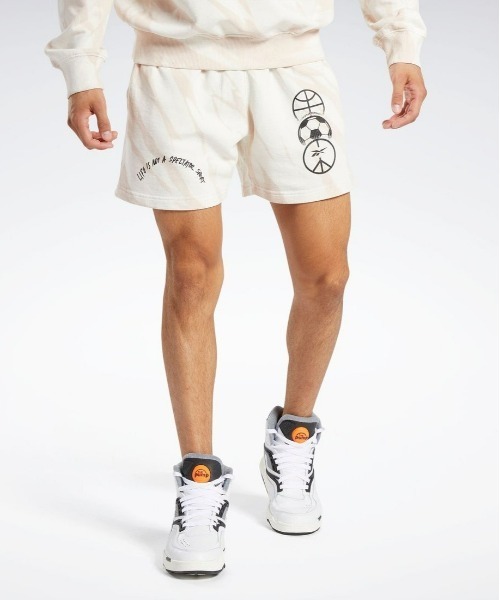 Reebok(リーボック)の「クラッシック ブロック パーティー ショーツ / CL BLOCK PARTY SHORT(その他パンツ・メンズ・オフホワイト/グレー系その他・LARGE/MEDIUM/SMALL/XX-LARGE/X-LARGE)」の1枚目の写真