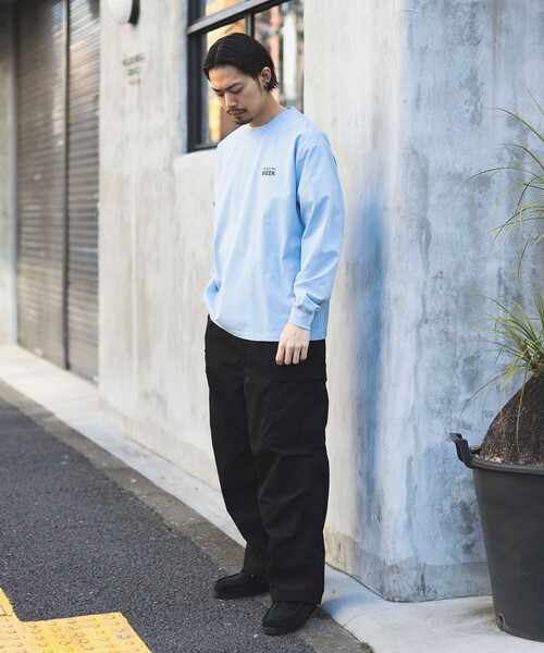 B:MING by BEAMS(ビーミングバイビームス)の「B:MING by BEAMS / ウィーク プリント クルーネック ロング Tシャツ(Tシャツ/カットソー・メンズ・サックスブルー/ベージュ/オフホワイト・LARGE/MEDIUM/SMALL/X-LARGE)」の21枚目の写真