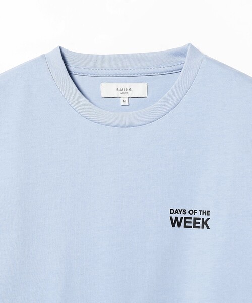 B:MING by BEAMS(ビーミングバイビームス)の「B:MING by BEAMS / ウィーク プリント クルーネック ロング Tシャツ(Tシャツ/カットソー・メンズ・サックスブルー/ベージュ/オフホワイト・LARGE/MEDIUM/SMALL/X-LARGE)」の8枚目の写真