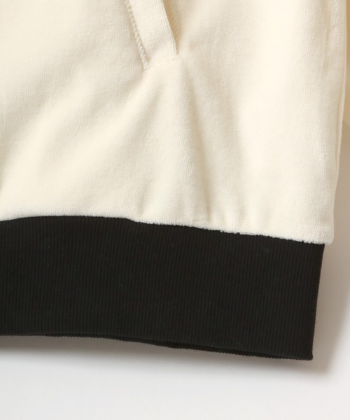 Kappa（カッパ）の「Kappa/カッパ オーバーサイズ ロゴ ワンポイント刺繍 ベロア トラックジャケット/ラインジャージ/レディース メンズ（ジャージ・メンズ・ブラウン/ワイン/アイボリー/ブラック・M/XL/L）」の19枚目の写真