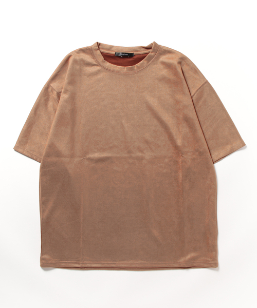 NO WAY（ノーウェイ）の「サマースエードビッグシルエットTシャツ（Tシャツ/カットソー・メンズ・ベージュ/ネイビー/ブラック/グレー/モカ/ブラウン・LARGE/MEDIUM）」の10枚目の写真