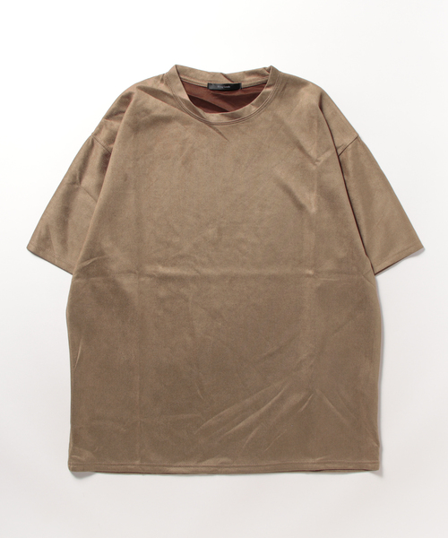 NO WAY（ノーウェイ）の「サマースエードビッグシルエットTシャツ（Tシャツ/カットソー・メンズ・ベージュ/ネイビー/ブラック/グレー/モカ/ブラウン・LARGE/MEDIUM）」の11枚目の写真