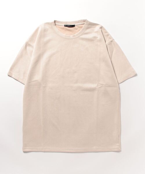 NO WAY（ノーウェイ）の「サマースエードビッグシルエットTシャツ（Tシャツ/カットソー・メンズ・ベージュ/ネイビー/ブラック/グレー/モカ/ブラウン・LARGE/MEDIUM）」の12枚目の写真