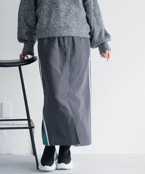 LEPSIM(レプシィム)の「ラインスカート 987466(スカート・レディース・ネイビー/チャコールグレー/アイボリー・FREE)」の12枚目の写真