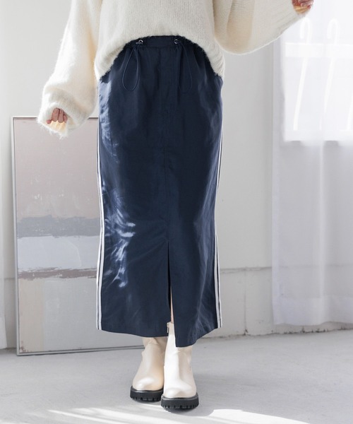 LEPSIM(レプシィム)の「ラインスカート 987466(スカート・レディース・ネイビー/チャコールグレー/アイボリー・FREE)」の18枚目の写真