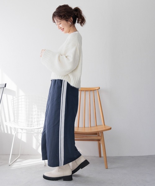 LEPSIM(レプシィム)の「ラインスカート 987466(スカート・レディース・ネイビー/チャコールグレー/アイボリー・FREE)」の21枚目の写真