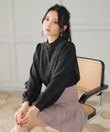 Newlyme | フリルスタンドカラーブラウス(シャツ/ブラウス)