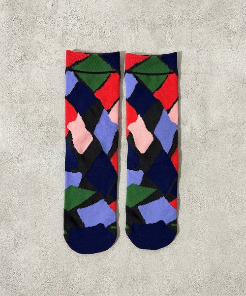 MARKEY'S（マーキーズ）の「クルーソックス/kirakira（23～25cm）（ソックス/靴下・レディース・ベージュ/ピンク/ブラック・L）」の2枚目の写真