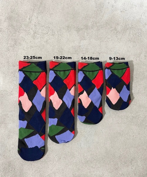 MARKEY'S（マーキーズ）の「クルーソックス/kirakira（23～25cm）（ソックス/靴下・レディース・ベージュ/ピンク/ブラック・L）」の4枚目の写真