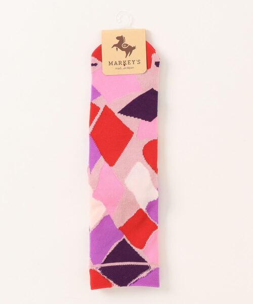 MARKEY'S（マーキーズ）の「クルーソックス/kirakira（23～25cm）（ソックス/靴下・レディース・ベージュ/ピンク/ブラック・L）」の7枚目の写真
