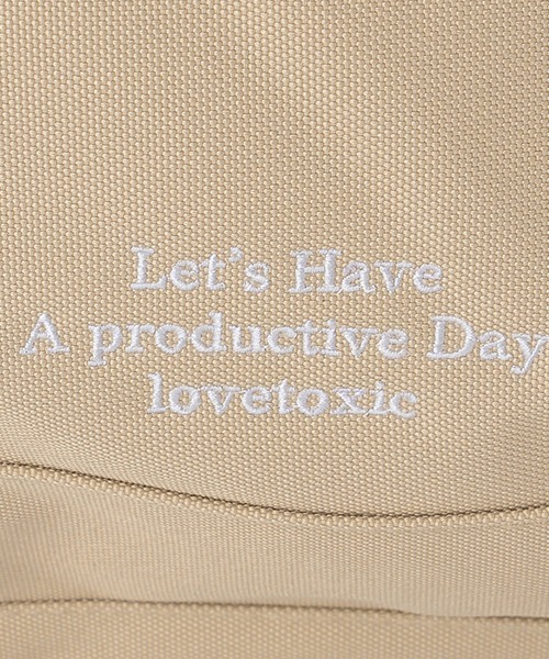 LOVETOXIC（ラブトキシック）の「【容量42L】3wayボストンバッグ（バックパック/リュック・キッズ・ベージュ/ブラック・FREE）」の13枚目の写真