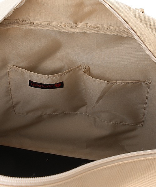 LOVETOXIC（ラブトキシック）の「【容量42L】3wayボストンバッグ（バックパック/リュック・キッズ・ベージュ/ブラック・FREE）」の12枚目の写真