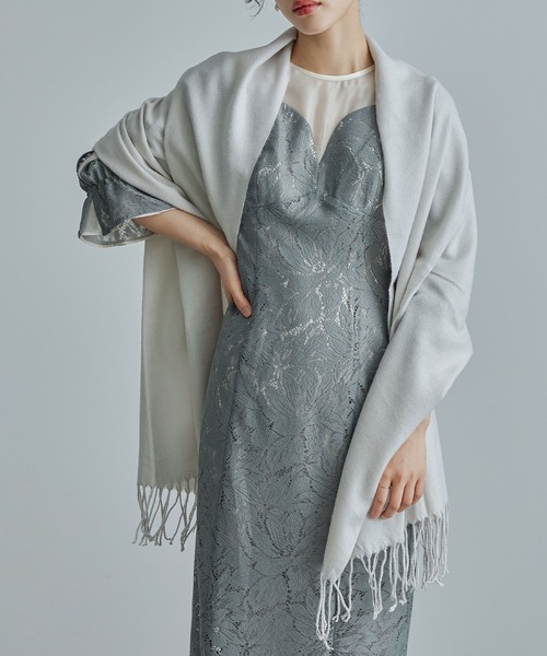 niana(ニアナ)の「パーティーラメストール 大判 マフラー 結婚式 パーティー 同窓会 二次会(ストール/ショール・レディース・シルバー/ゴールド・FREE)」の10枚目の写真