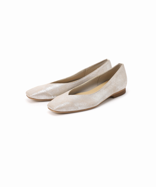LE TALON(ルタロン)の「スクエアVカットフラット(その他シューズ・レディース・シルバー/アイボリー/サックスブルー/キャメル・23.5cm/24.5cm/23cm/24cm/25cm/22.5cm/22cm/25.5cm/21/21.5)」の6枚目の写真