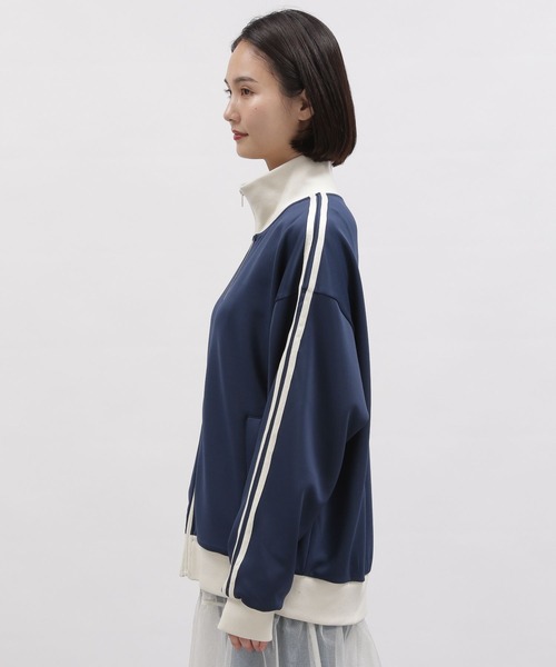 LAKOLE（ラコレ）の「トラックジャケット（スウェット・レディース・アイボリー/ネイビー・MEDIUM/SMALL）」の12枚目の写真