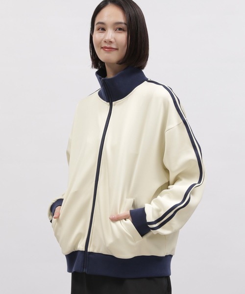 LAKOLE（ラコレ）の「トラックジャケット（スウェット・レディース・アイボリー/ネイビー・MEDIUM/SMALL）」の8枚目の写真