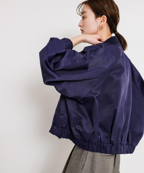 SENSE OF PLACE by URBAN RESEARCH（センスオブプレイスバイアーバンリサーチ）の「シャイニージップブルゾン（ブルゾン・レディース・イエロー/ネイビー/オフホワイト・ONE）」の17枚目の写真