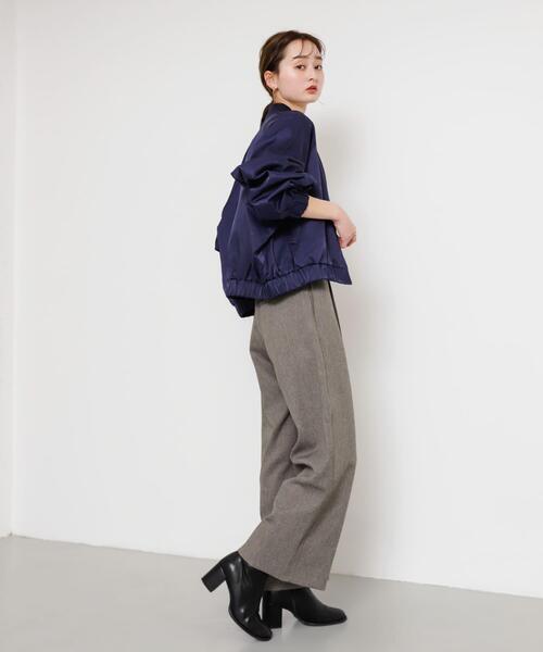 SENSE OF PLACE by URBAN RESEARCH（センスオブプレイスバイアーバンリサーチ）の「シャイニージップブルゾン（ブルゾン・レディース・イエロー/ネイビー/オフホワイト・ONE）」の19枚目の写真