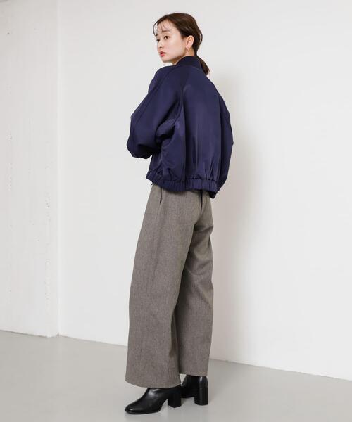 SENSE OF PLACE by URBAN RESEARCH（センスオブプレイスバイアーバンリサーチ）の「シャイニージップブルゾン（ブルゾン・レディース・イエロー/ネイビー/オフホワイト・ONE）」の20枚目の写真