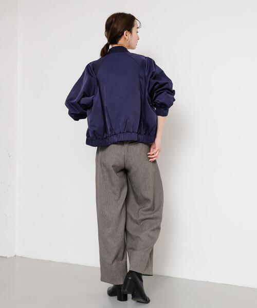 SENSE OF PLACE by URBAN RESEARCH（センスオブプレイスバイアーバンリサーチ）の「シャイニージップブルゾン（ブルゾン・レディース・イエロー/ネイビー/オフホワイト・ONE）」の21枚目の写真