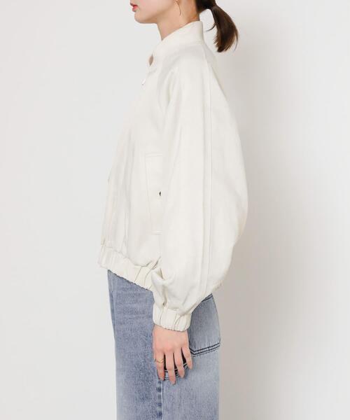 SENSE OF PLACE by URBAN RESEARCH（センスオブプレイスバイアーバンリサーチ）の「シャイニージップブルゾン（ブルゾン・レディース・イエロー/ネイビー/オフホワイト・ONE）」の10枚目の写真