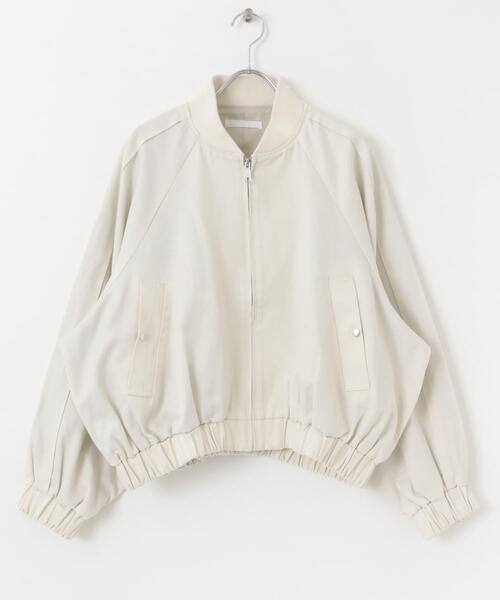 SENSE OF PLACE by URBAN RESEARCH（センスオブプレイスバイアーバンリサーチ）の「シャイニージップブルゾン（ブルゾン・レディース・イエロー/ネイビー/オフホワイト・ONE）」の14枚目の写真