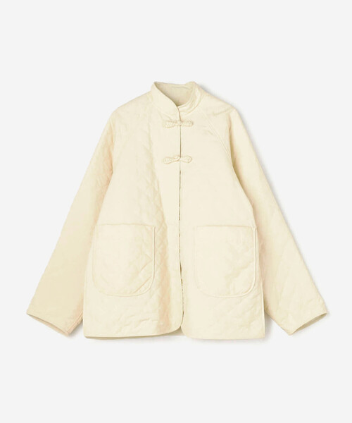 THE SHINZONE（ザ　シンゾーン）の「THE SHINZONE | CHINA JACKET WOMEN（ナイロンジャケット・レディース・アイボリー・F）」の2枚目の写真