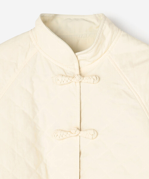 THE SHINZONE（ザ　シンゾーン）の「THE SHINZONE | CHINA JACKET WOMEN（ナイロンジャケット・レディース・アイボリー・F）」の4枚目の写真