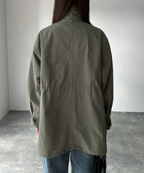 Riberry(リベリー)の「スタンドカラードロストミリタリージャケット(ミリタリージャケット・レディース・カーキ/アイボリー/ブラック・MEDIUM)」の12枚目の写真