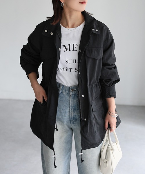 Riberry(リベリー)の「スタンドカラードロストミリタリージャケット(ミリタリージャケット・レディース・カーキ/アイボリー/ブラック・MEDIUM)」の18枚目の写真