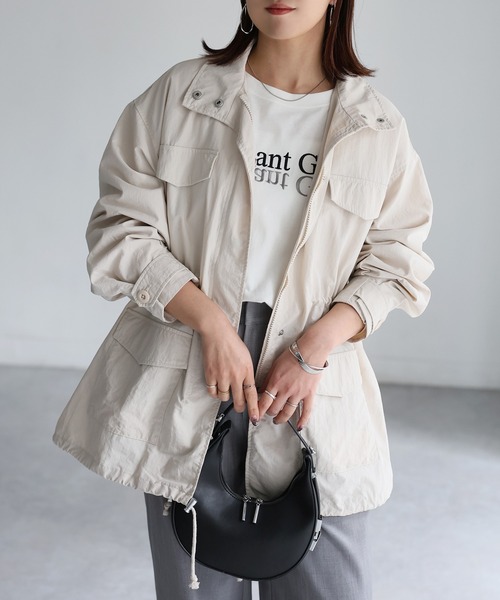 Riberry(リベリー)の「スタンドカラードロストミリタリージャケット(ミリタリージャケット・レディース・カーキ/アイボリー/ブラック・MEDIUM)」の22枚目の写真