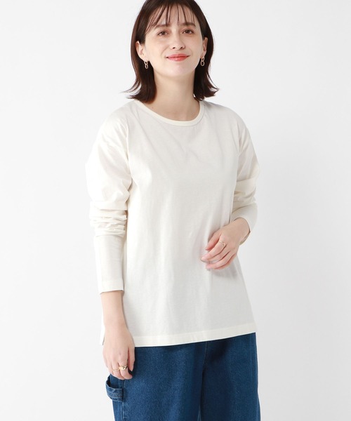 スタディオクリップ studio clip アソートクルーネックスリットワンピース 新品未使用 tシャツ アソートシャーリングネックプルオーバー「プラスサイズあり」 レディース