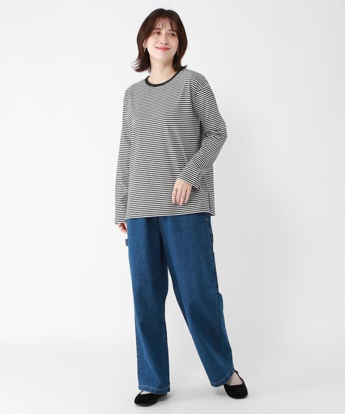 studio CLIP(スタディオクリップ)の「タフコットンアソートロンT(Tシャツ/カットソー・レディース・その他1/その他2/その他3/オフホワイト・MEDIUM/LARGE)」の6枚目の写真