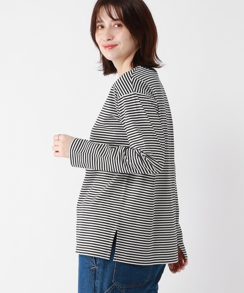 studio CLIP(スタディオクリップ)の「タフコットンアソートロンT(Tシャツ/カットソー・レディース・その他1/その他2/その他3/オフホワイト・MEDIUM/LARGE)」の9枚目の写真