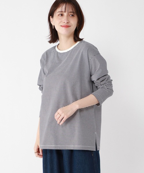 スタディオクリップ studio clip アソートクルーネックスリットワンピース 新品未使用 tシャツ アソートシャーリングネックプルオーバー「プラスサイズあり」 レディース