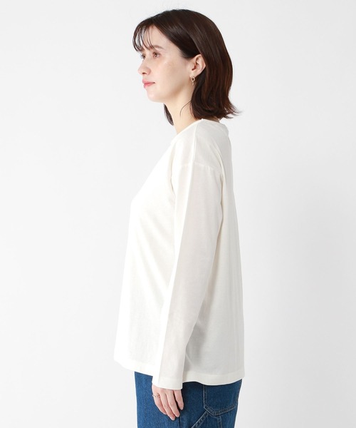 studio CLIP(スタディオクリップ)の「タフコットンアソートロンT(Tシャツ/カットソー・レディース・その他1/その他2/その他3/オフホワイト・MEDIUM/LARGE)」の15枚目の写真