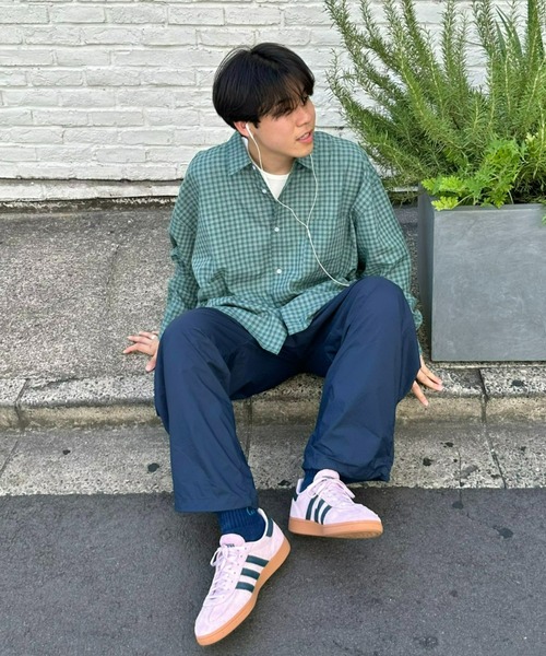 CIAOPANIC TYPY(チャオパニックティピー)の「ルーズシルエットチェックシャツ(シャツ/ブラウス・メンズ・ブラック/ベージュ/ネイビー/ブラウン/ブルー/グリーン/レッド/オフホワイト/ライム/サックスブルー/グレー/モカ/マスタード・SMALL/MEDIUM/LARGE/X-LARGE)」の21枚目の写真