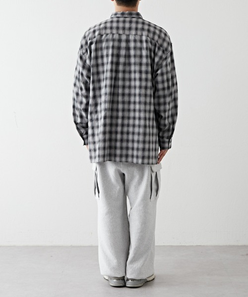 セール】ルーズシルエットチェックシャツ（シャツ/ブラウス