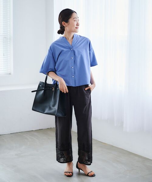 le.coeur blanc(ルクールブラン)の「ベルトデザイントートバッグ(トートバッグ・レディース・ベージュ/ブラック・FREE)」の6枚目の写真