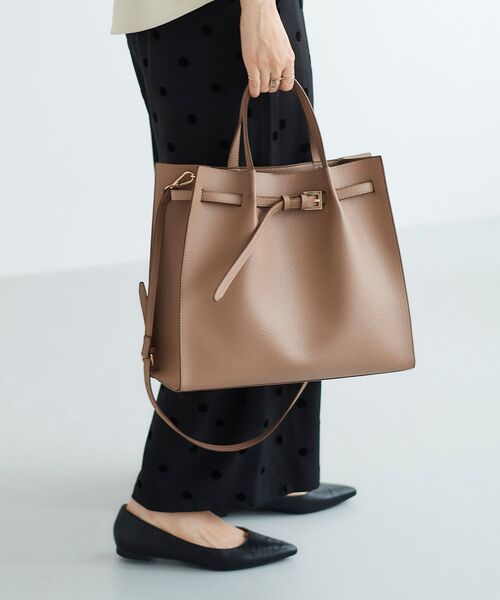 le.coeur blanc(ルクールブラン)の「ベルトデザイントートバッグ(トートバッグ・レディース・ベージュ/ブラック・FREE)」の19枚目の写真