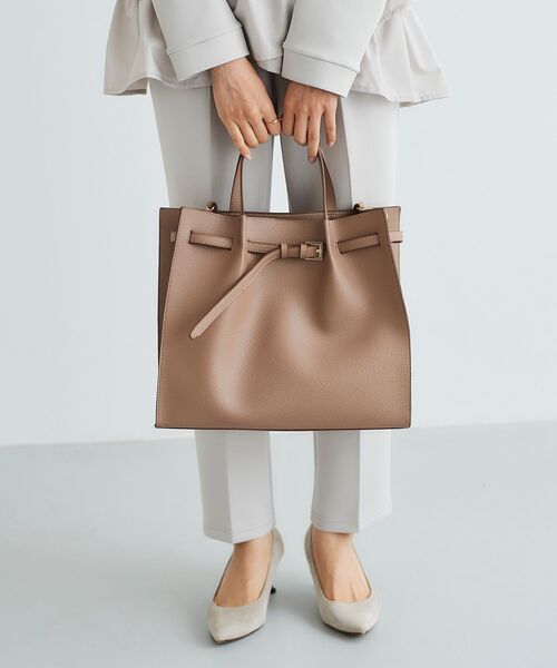 le.coeur blanc(ルクールブラン)の「ベルトデザイントートバッグ(トートバッグ・レディース・ベージュ/ブラック・FREE)」の20枚目の写真