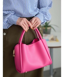 Edit Sheen | パイピングダブルハンドルバッグ(ハンドバッグ)