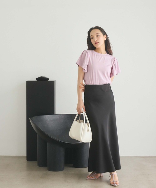 Edit Sheen（エディットシーン）の「パイピングダブルハンドルバッグ（ハンドバッグ・レディース・ベージュ/ホワイト/ピンク/ブルー/ブラック・FREE）」の7枚目の写真