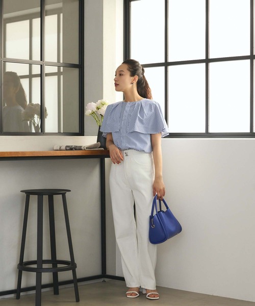 Edit Sheen（エディットシーン）の「パイピングダブルハンドルバッグ（ハンドバッグ・レディース・ベージュ/ホワイト/ピンク/ブルー/ブラック・FREE）」の8枚目の写真