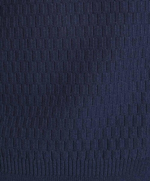 MICHEL KLEIN HOMME (ミッシェルクランオム)の「矢羽クルーネックニットカットソー(ニット/セーター・メンズ・ホワイト/ライトブルー/ブラック/ネイビー/ピンク・MEDIUM/LARGE/X-LARGE)」の11枚目の写真